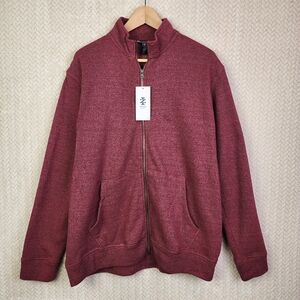 Izod 1/4 Zip Pullover Maroon Mens Size L NWT MSRP $75